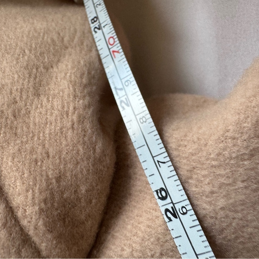 Elizabeth And James Buff Beige One Button Tie Belt Long Dress Coat XL Tan Jacket - Picture 7 of 7